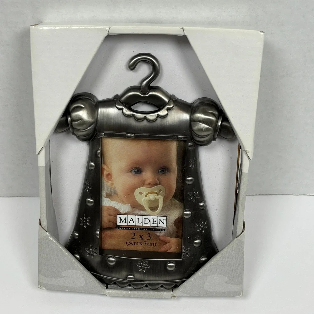 Malden Pewter Finish Little Girl Dress Photo Frame 2
